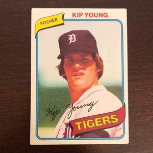 Vintage Topps MLB Kip Young Detroit Tigers Baseball Card